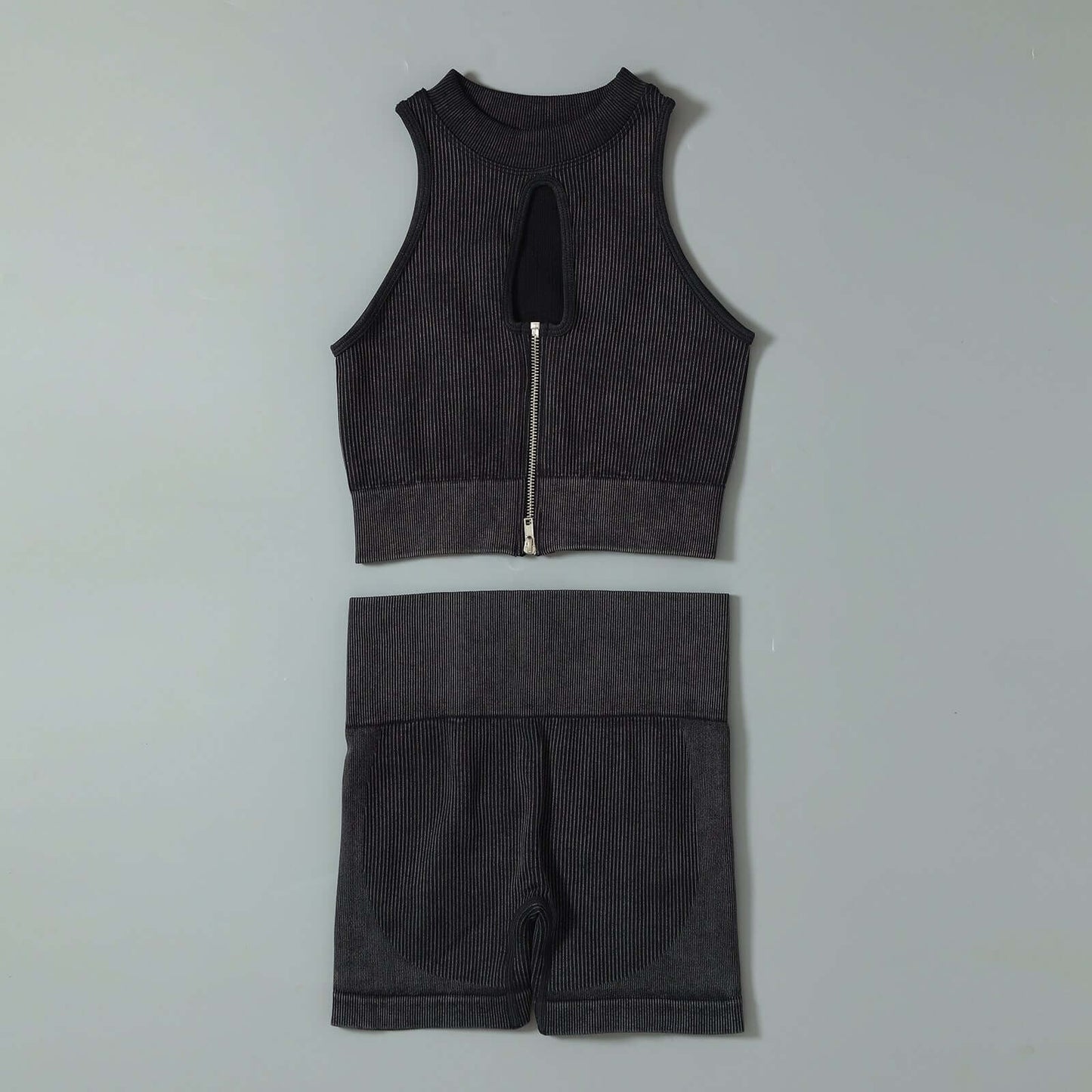 Seamless Single Layer Yoga Suit Without Chest Pad