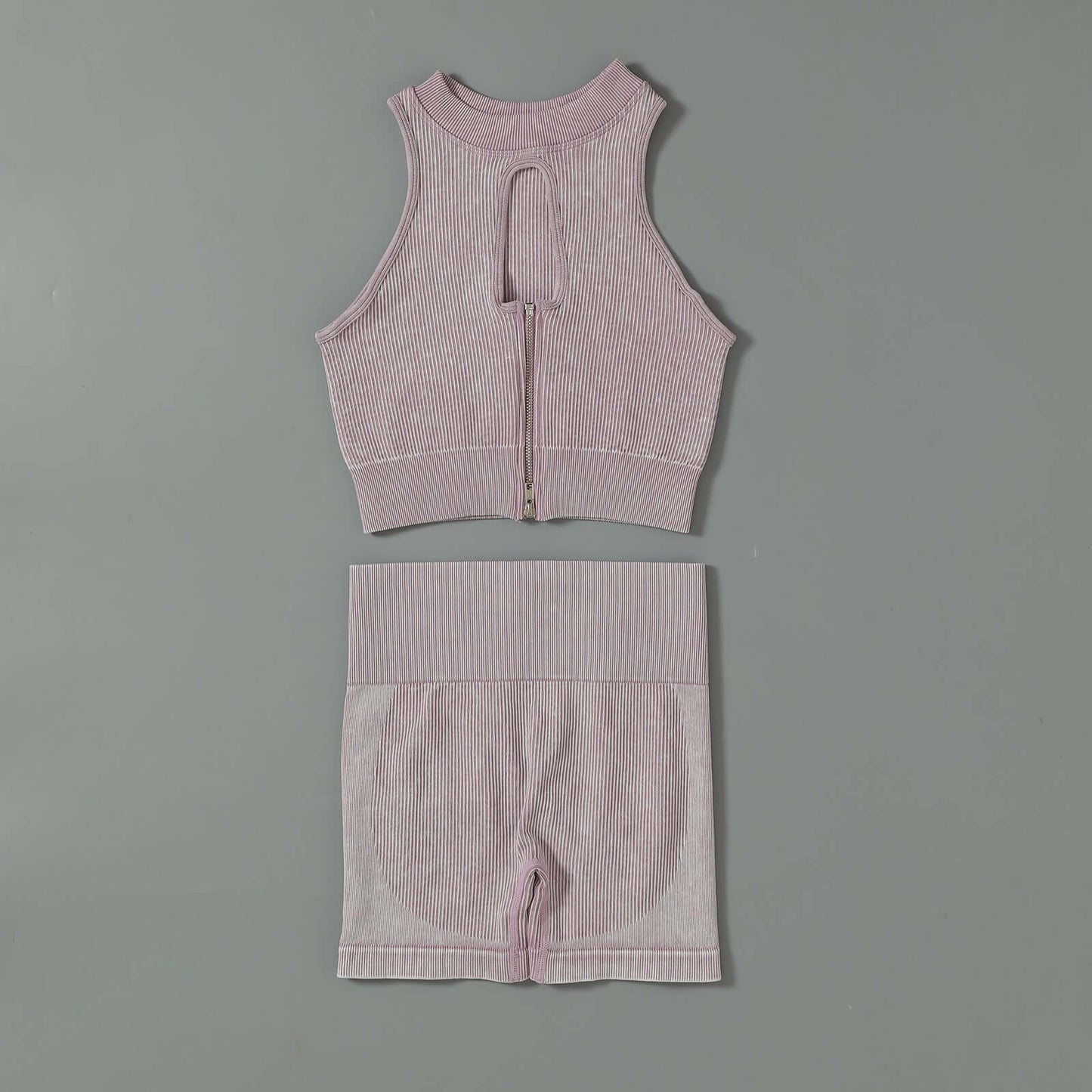 Seamless Single Layer Yoga Suit Without Chest Pad