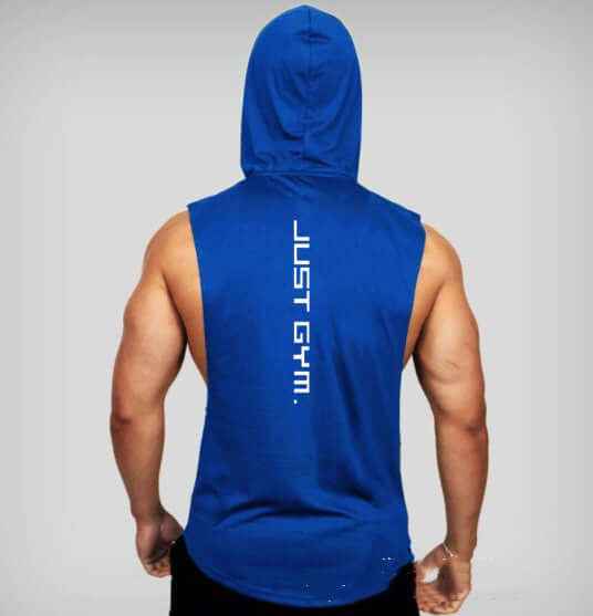 Fitness Loose Men Hooded Vest