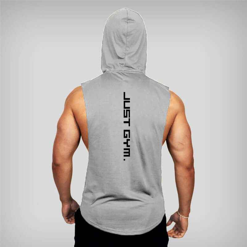 Fitness Loose Men Hooded Vest