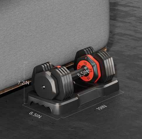 Adjustable Dumbbell Set 10‑in‑1, 55 lb
