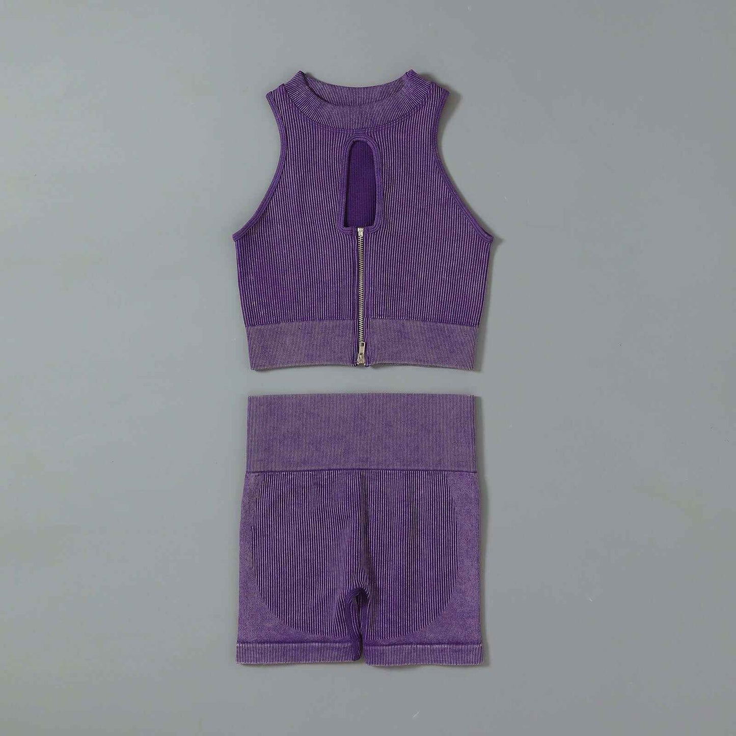 Seamless Single Layer Yoga Suit Without Chest Pad