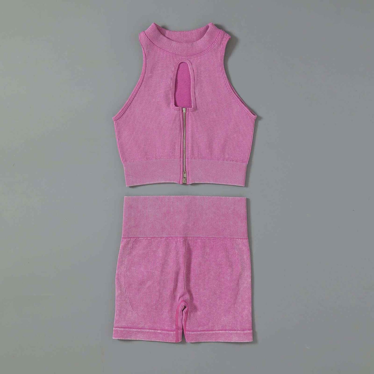 Seamless Single Layer Yoga Suit Without Chest Pad