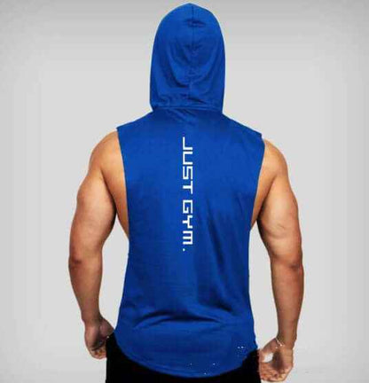 Fitness Loose Men Hooded Vest