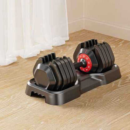 Adjustable Dumbbell Set 10‑in‑1, 55 lb