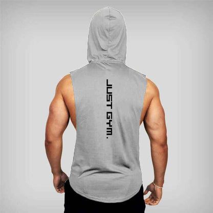 Fitness Loose Men Hooded Vest