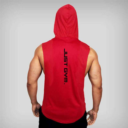 Fitness Loose Men Hooded Vest