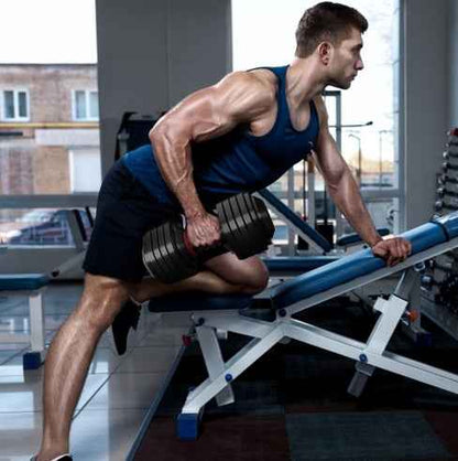 Adjustable Dumbbell Set 10‑in‑1, 55 lb