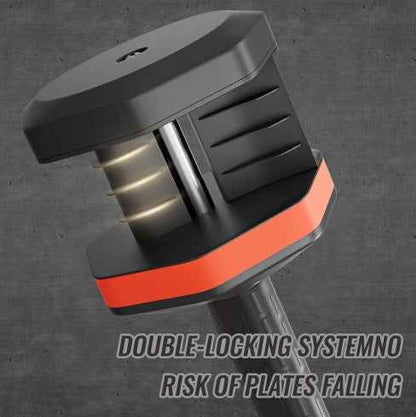 Adjustable Dumbbell Set 10‑in‑1, 55 lb