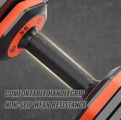 Adjustable Dumbbell Set 10‑in‑1, 55 lb